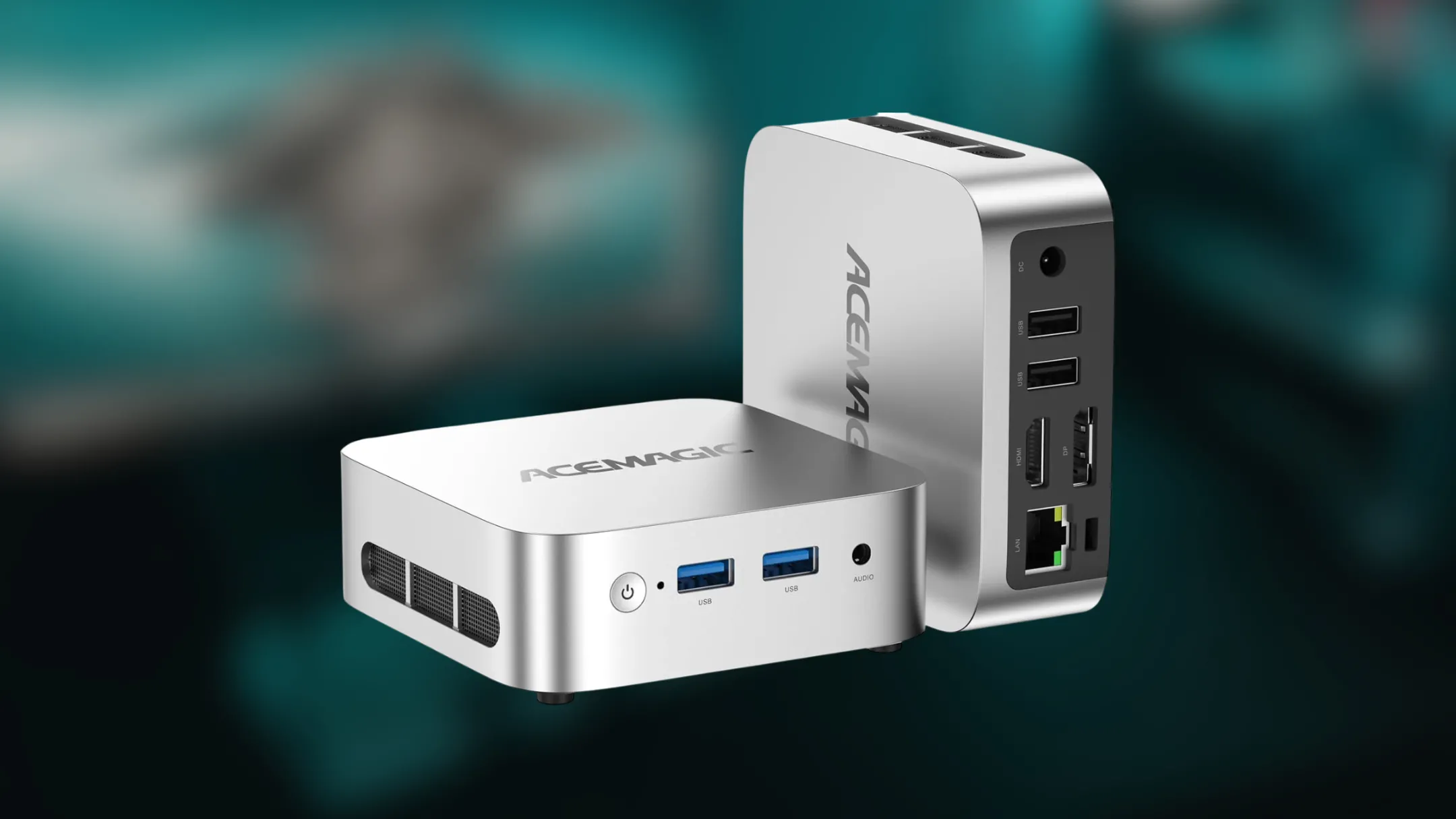 Acemagician Mini PC với các cổng kết nối đa dạng như USB, HDMI, DisplayPort