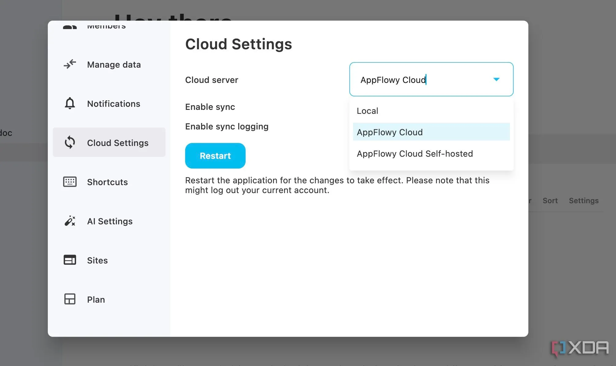 AppFlowy cho phép người dùng kiểm soát và tự lưu trữ dữ liệu không gian làm việc của mình, khác biệt so với Notion