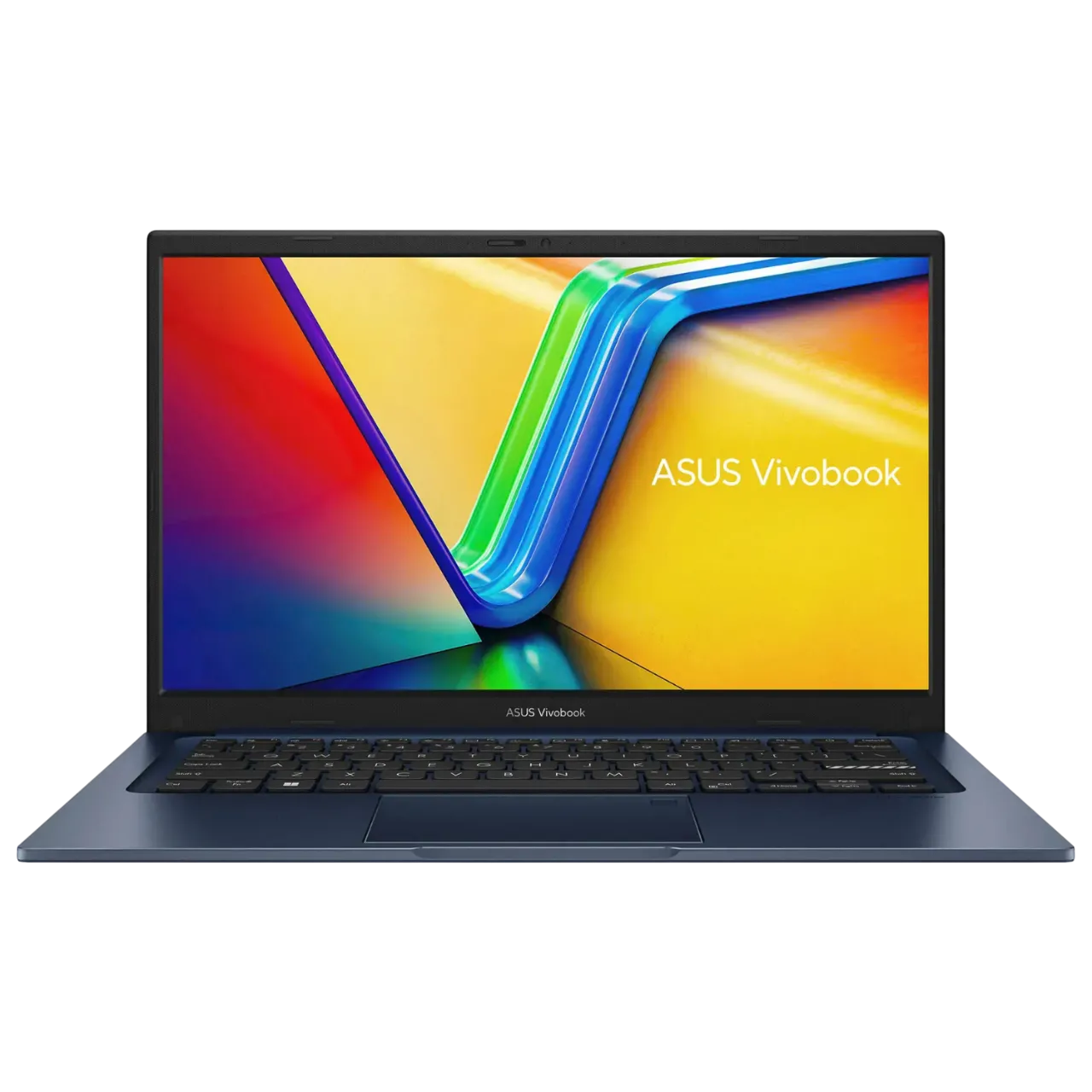 Asus Vivobook 14 màu xanh dương thanh lịch, thể hiện thiết kế mỏng nhẹ của laptop.