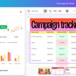 Biểu đồ thông minh Magic Charts của Canva Sheets tự động đề xuất và hiển thị dữ liệu trực quan.