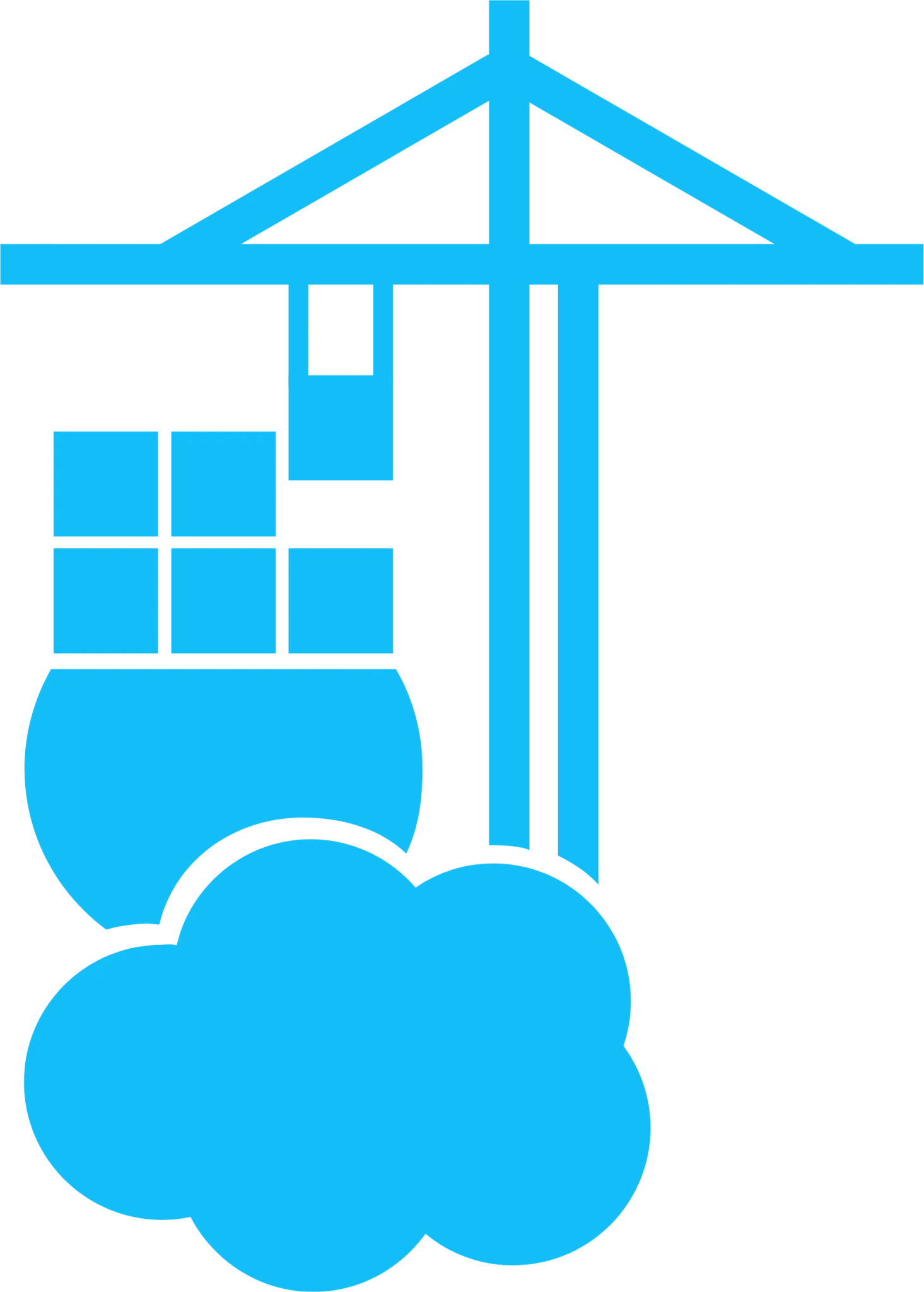 Biểu tượng (logo) của Portainer, công cụ quản lý Docker container với giao diện web trực quan.