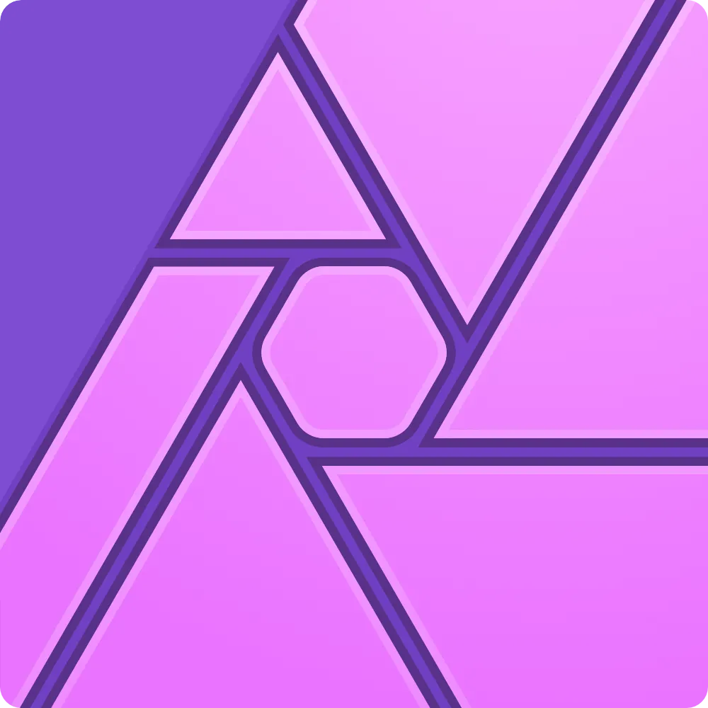 Biểu tượng ứng dụng Affinity Photo 2, tượng trưng cho phần mềm chỉnh sửa ảnh chuyên nghiệp