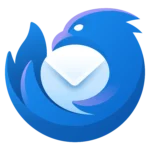 Biểu tượng ứng dụng Thunderbird 2023 mới với thiết kế phẳng và hiện đại