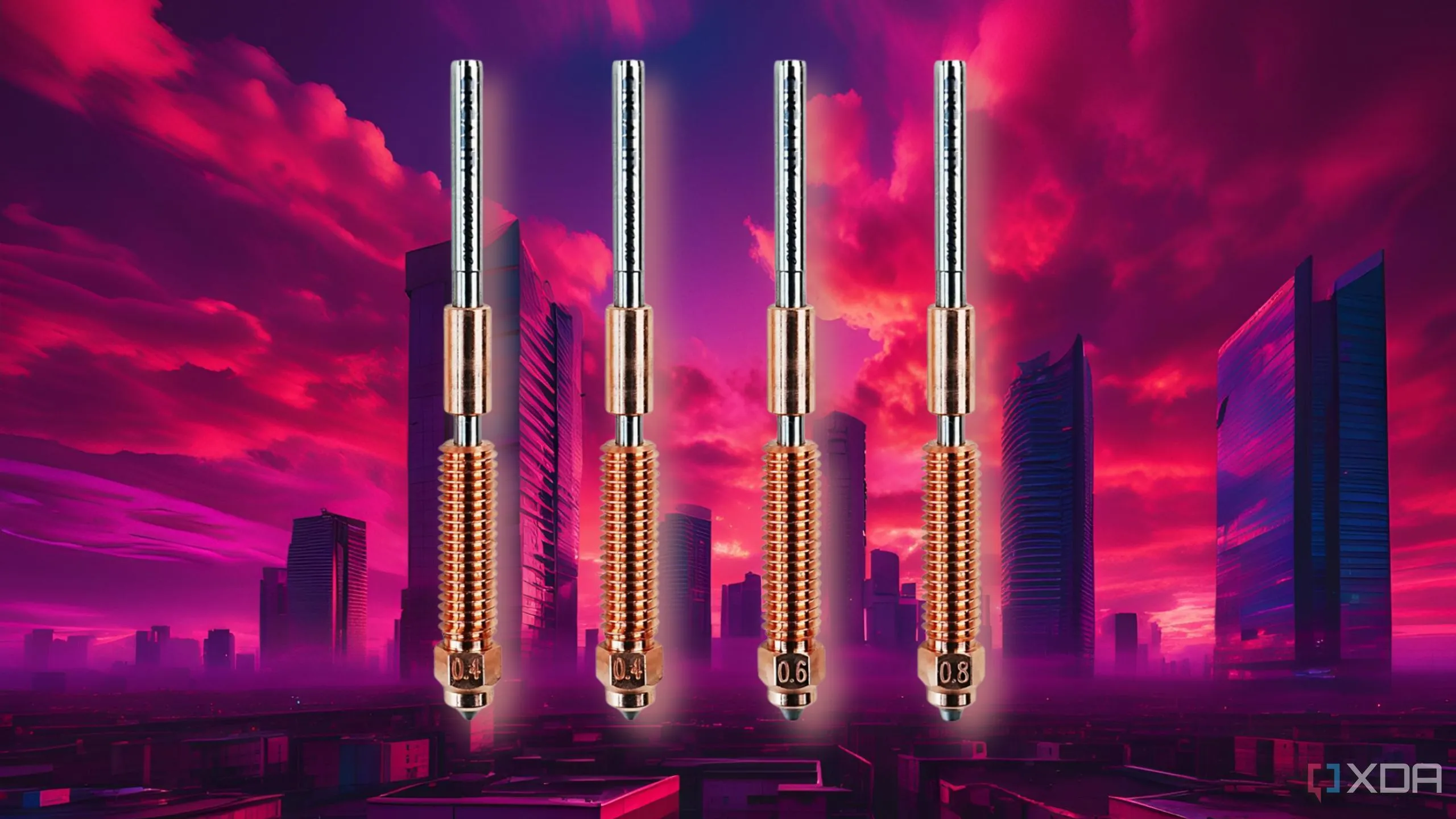 Bộ sưu tập các loại vòi phun (nozzle) chịu nhiệt, vật liệu cứng cho máy in 3D
