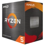 Bộ vi xử lý AMD Ryzen 5 5600 với tản nhiệt đi kèm, đại diện cho CPU gaming hiệu năng tốt cho người dùng nâng cấp