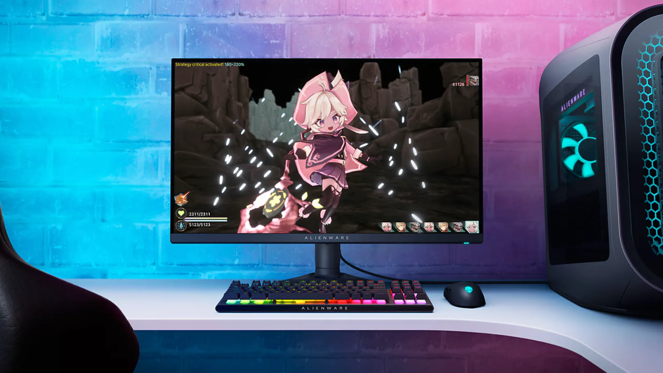 Các cổng kết nối đa dạng và khả năng điều chỉnh linh hoạt của màn hình Alienware AW2724DM
