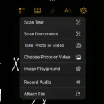 Cách quét tài liệu trực tiếp trên Apple Notes bằng iPad