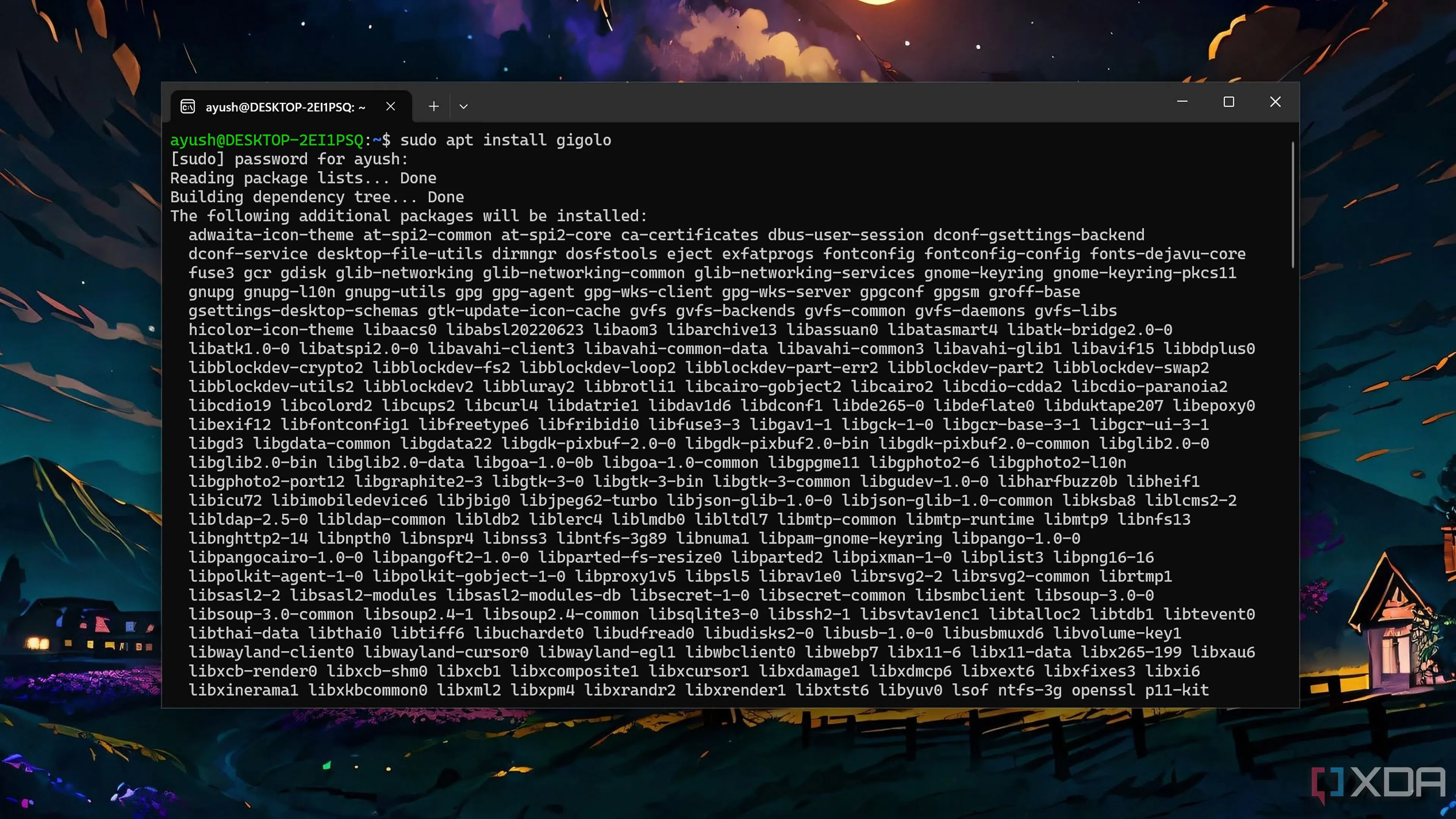 Cài đặt Gigolo trong WSL2 cho phát triển Linux trên Windows
