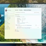 Cài đặt hiển thị của Windows 11 chạy trên máy ảo VMware Fusion cho Mac, cho thấy tần số quét 60Hz