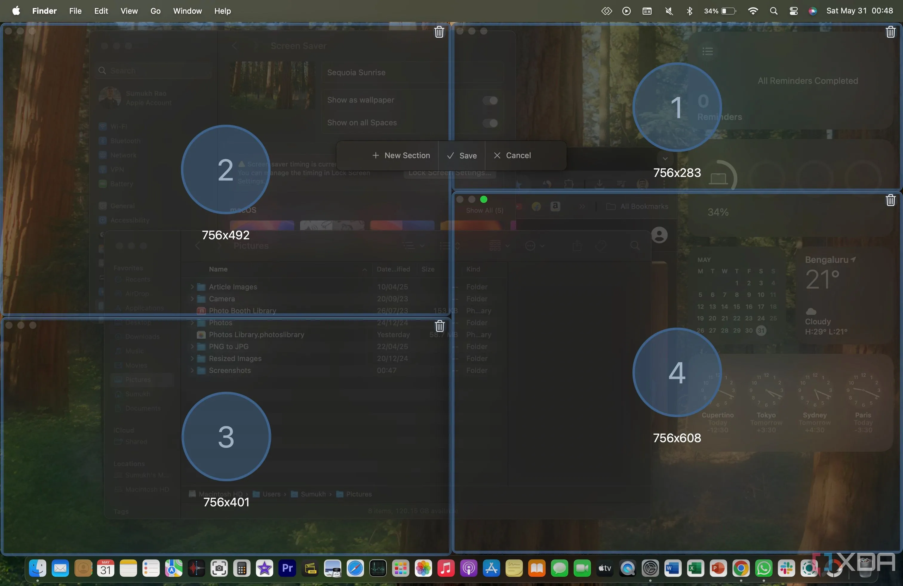 Cài đặt kích thước cửa sổ tùy chỉnh trên MacsyZones, một giải pháp thay thế FancyZones dành cho macOS.