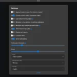 Cài đặt và giao diện đơn giản của Sleek App