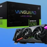 Card đồ họa MSI GeForce RTX 5090 VANGUARD, thuộc dòng GPU Nvidia RTX 50 series đang đối mặt với các vấn đề driver.