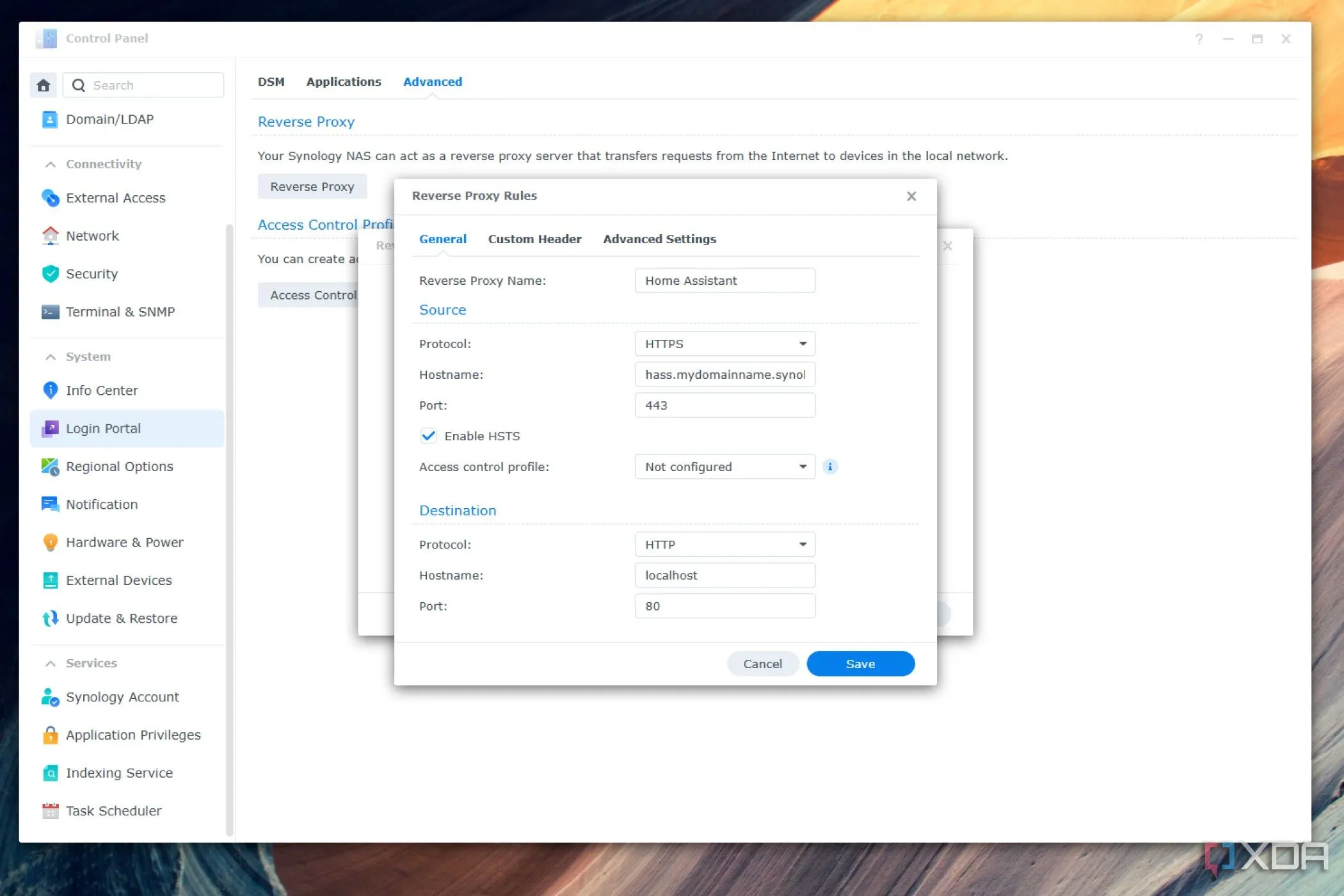 Cấu hình chi tiết Reverse Proxy cho ứng dụng trên Synology NAS