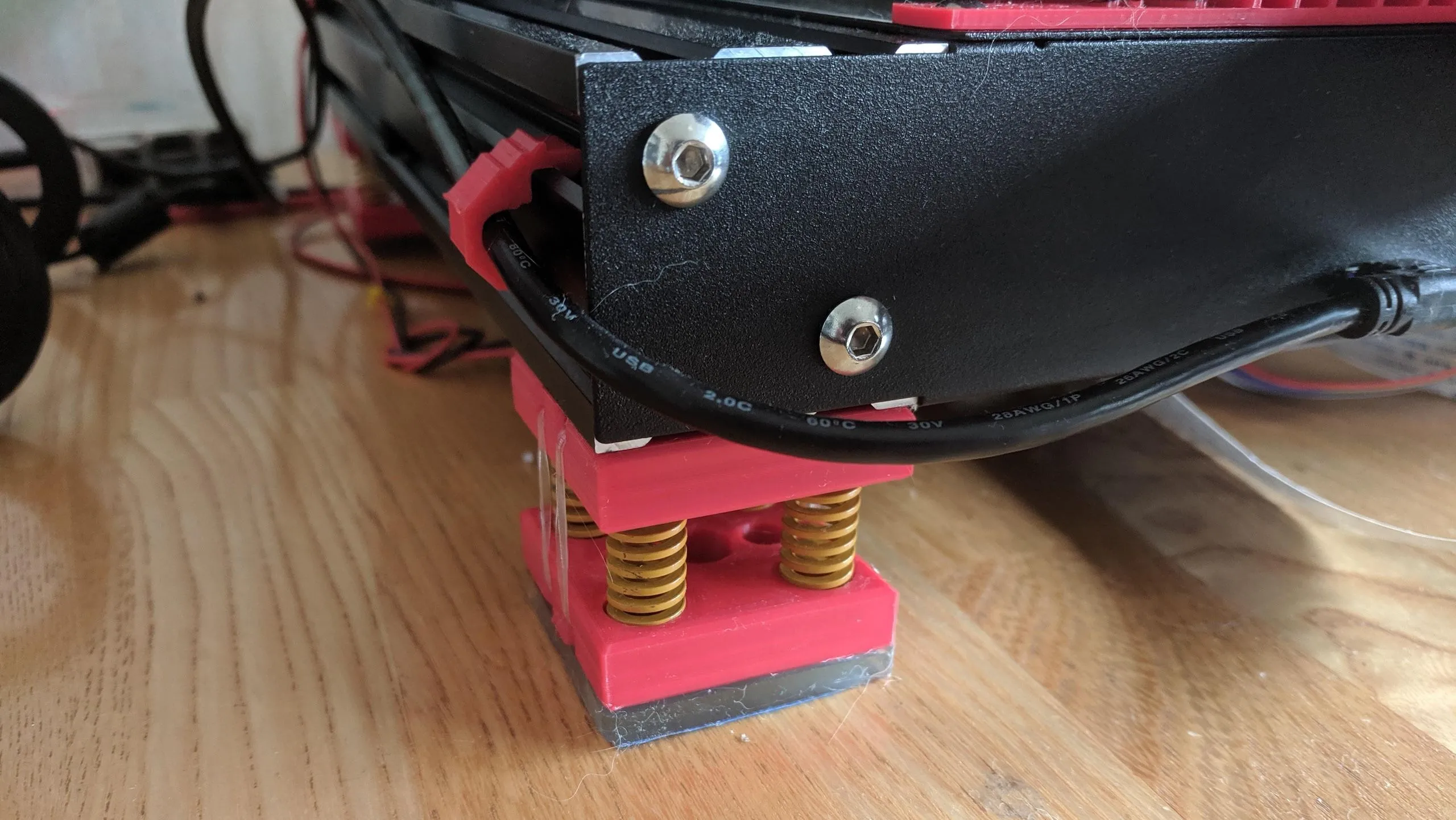 Chân giảm chấn cho máy in 3D từ bản in TPU lỗi, giúp giảm rung động hiệu quả
