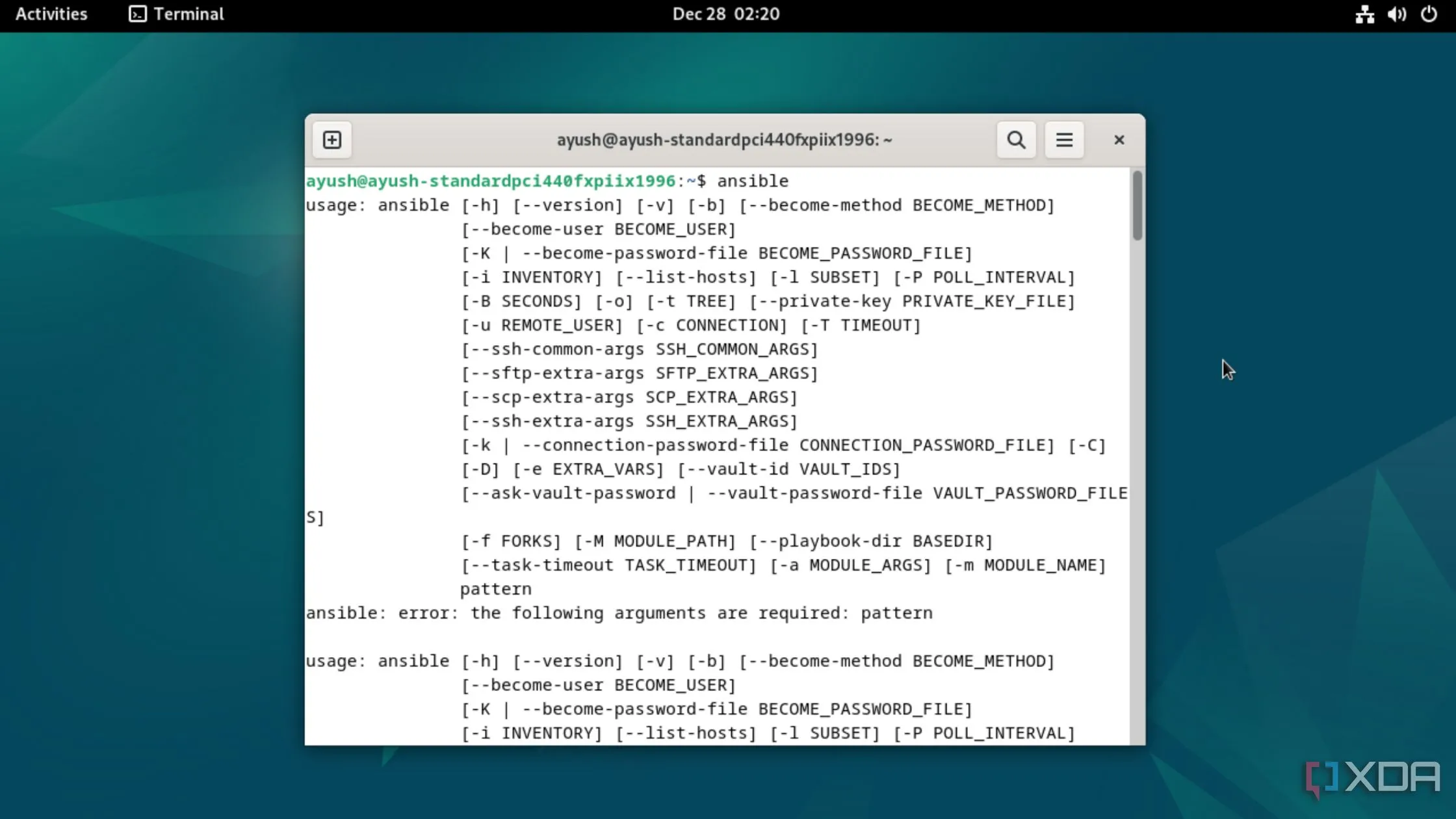 Chạy Ansible trong môi trường Debian