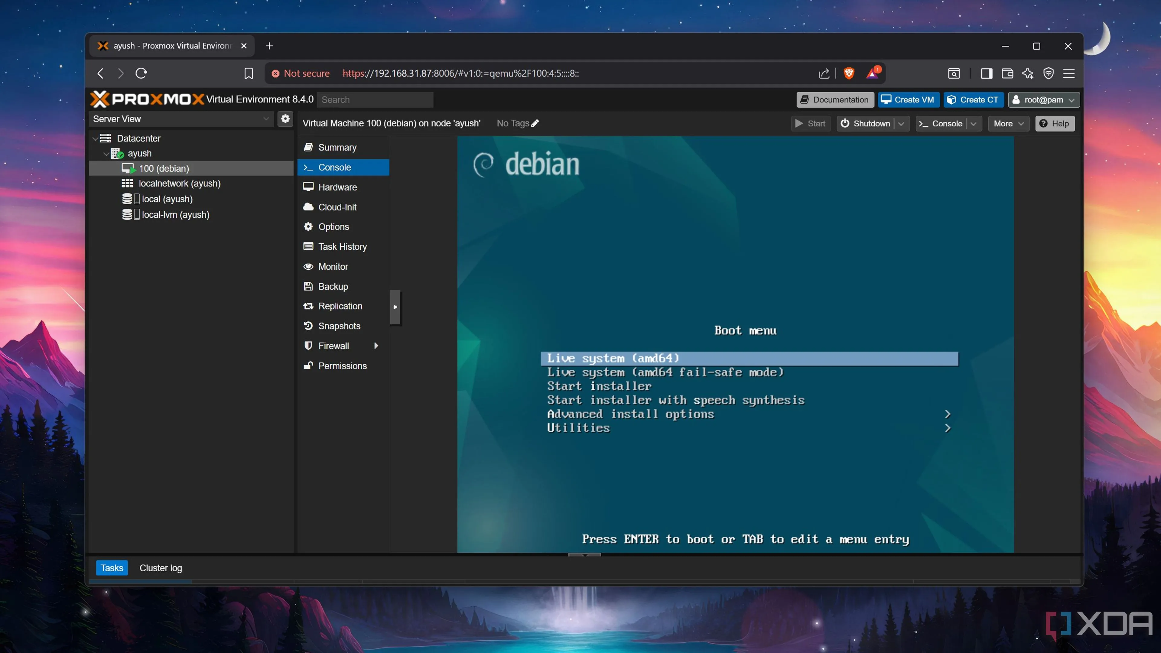Chạy hệ điều hành Debian trên máy ảo Proxmox, đánh giá hiệu năng RAM