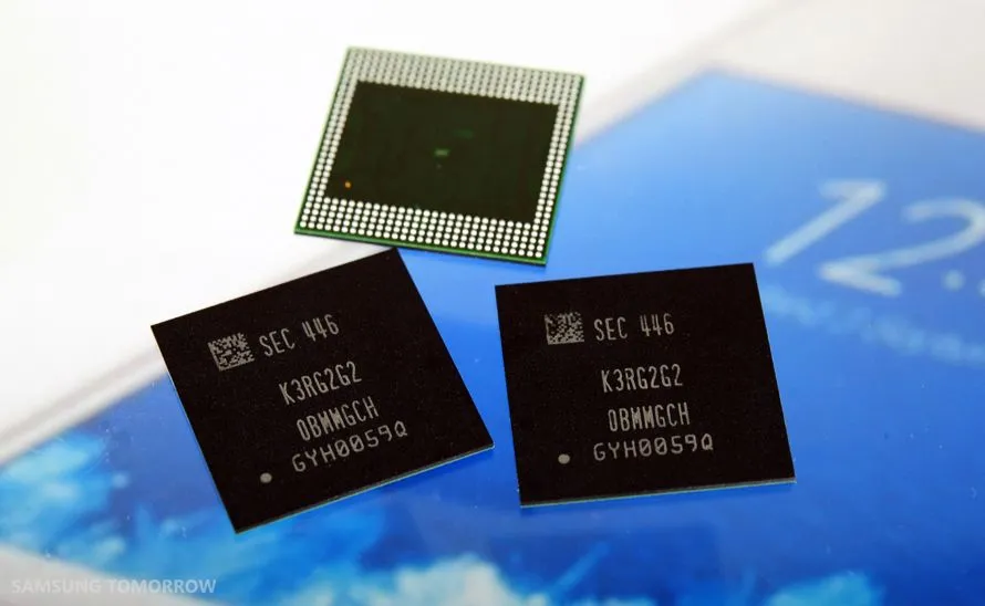 Chip nhớ RAM LPDDR của Samsung sản xuất hàng loạt