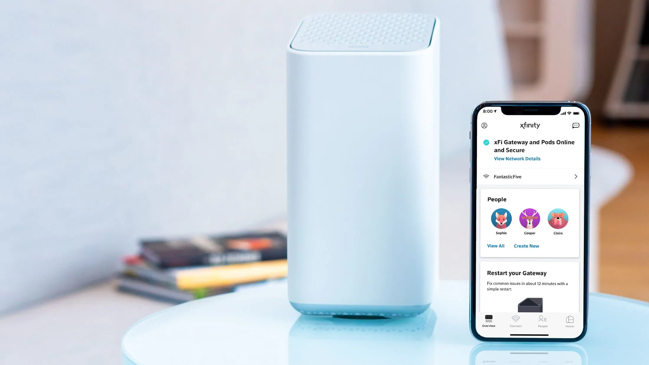 Cổng Internet Xfinity XFi và điều khiển qua ứng dụng