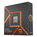CPU AMD Ryzen 5 trên nền trong suốt, biểu tượng hiệu năng gaming