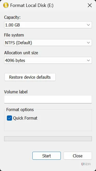 Cửa sổ &quot;Mount new virtual disk&quot; trong ImDisk để tạo ổ đĩa RAM mới