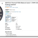 Cuộn filament PEEK cao cấp dùng trong in 3D nhiệt độ cao
