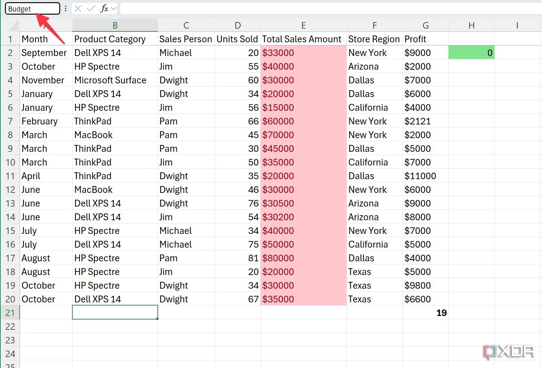 Đặt tên cho một ô hoặc vùng dữ liệu trong Excel