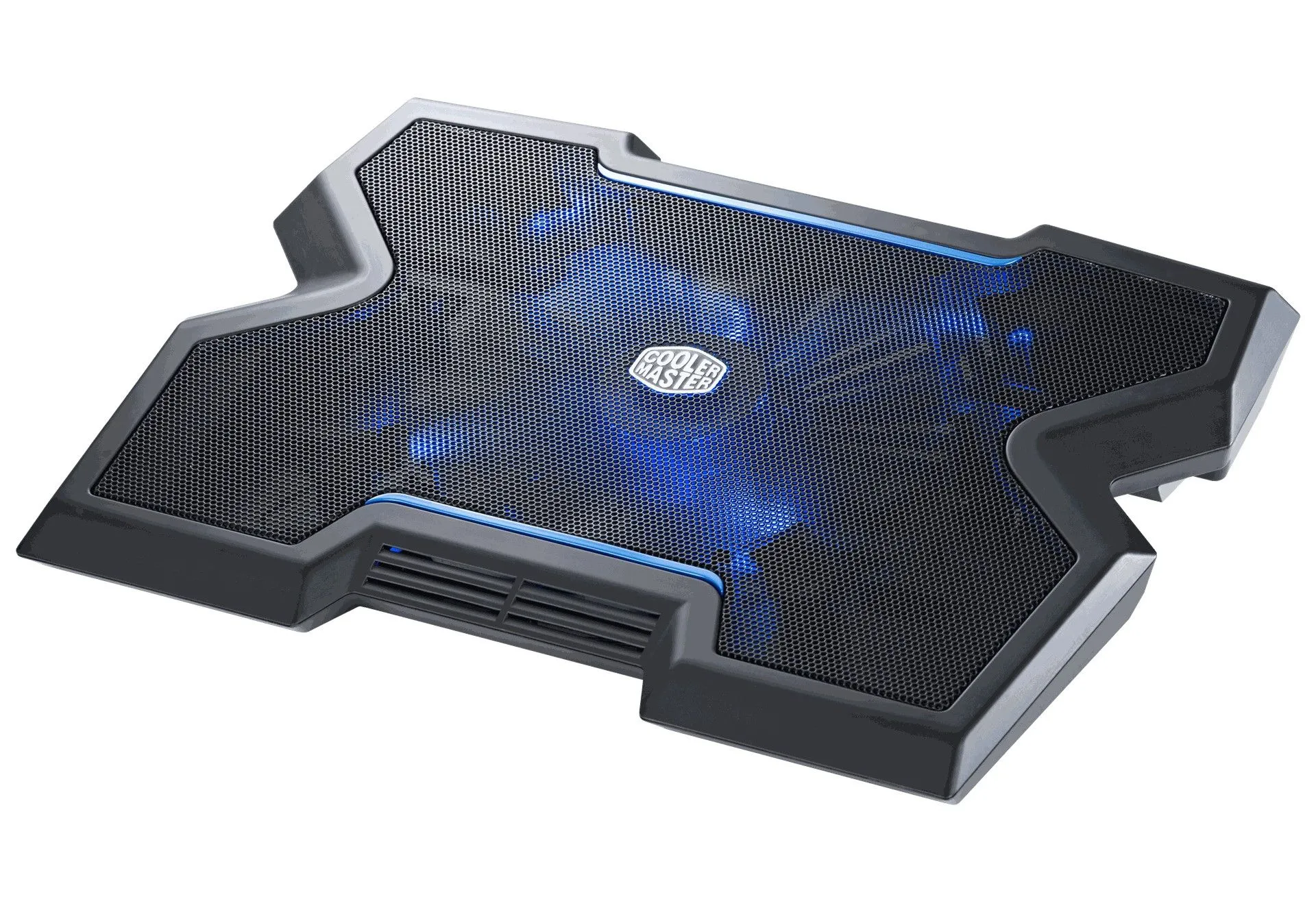 Đế tản nhiệt Cooler Master Notepal X3 với nhiều quạt, giúp tăng cường lưu thông khí và giảm nhiệt độ tổng thể cho laptop khi hoạt động cường độ cao.