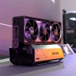 Dock eGPU ROG XG Station 3 của Asus với thiết kế mô phỏng tàu con thoi và kết nối Thunderbolt 5