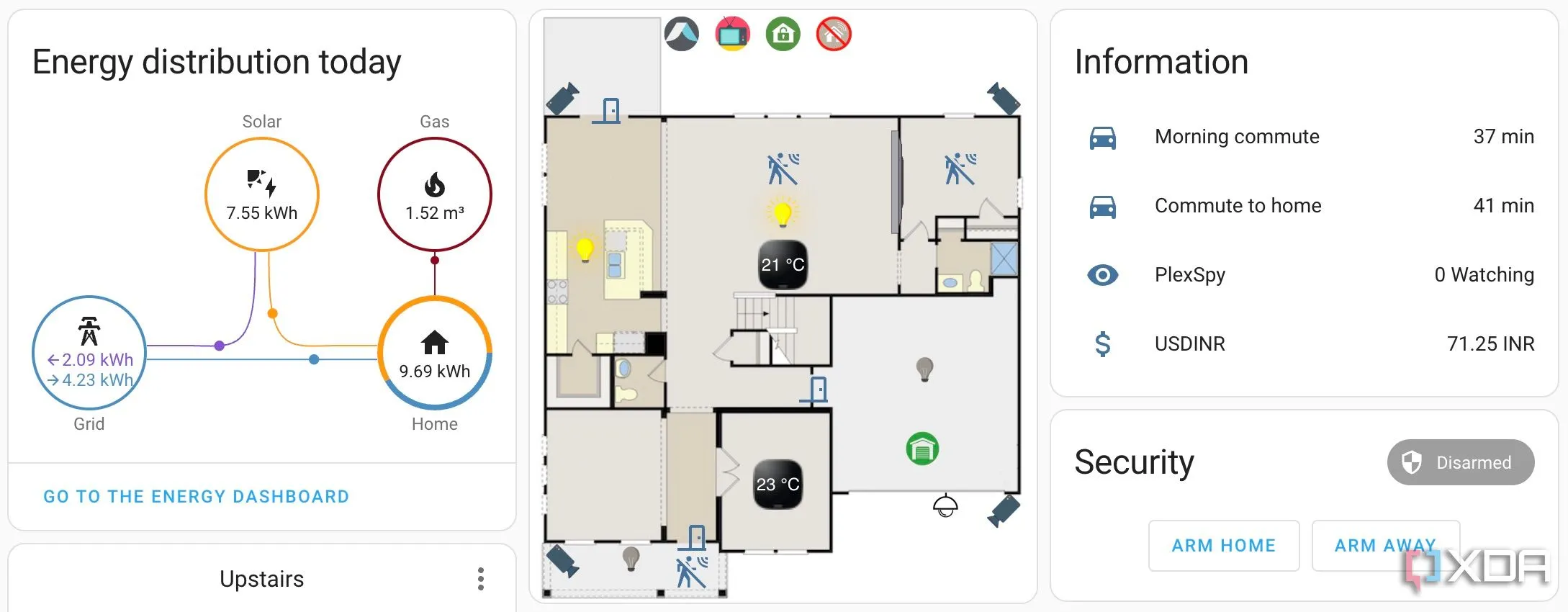 Giao diện bản đồ robot hút bụi trên Home Assistant cho phép chọn khu vực làm sạch