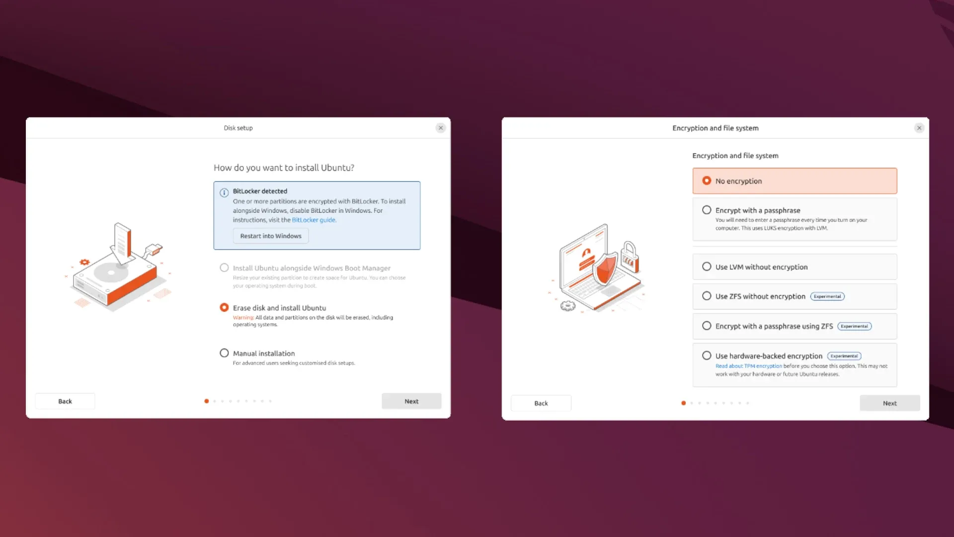 Giao diện cài đặt và các tính năng mới của Ubuntu 25.04