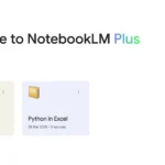 Giao diện chính của NotebookLM với tùy chọn tạo sổ tay và khu vực chat AI.