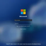 Giao diện đăng nhập Windows 11 với logo tùy chỉnh của Windows 365