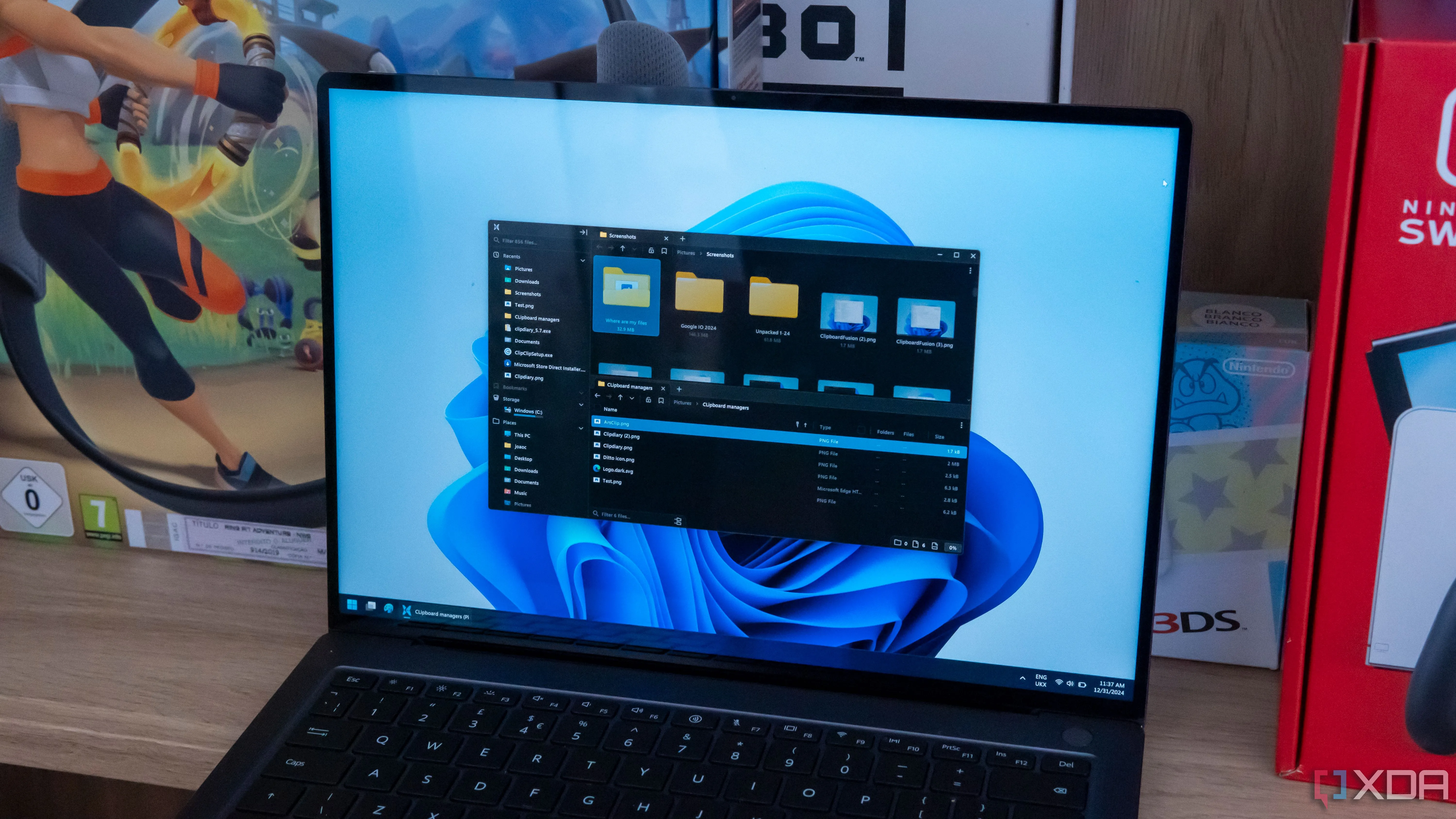 Giao diện File Pilot đang chạy mượt mà trên laptop Windows 11, minh họa hiệu suất vượt trội của phần mềm quản lý tệp tin này.