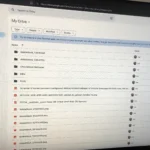Giao diện Google Drive hiển thị các tệp tin trên máy tính, minh họa việc phụ thuộc vào nền tảng đám mây tập trung.