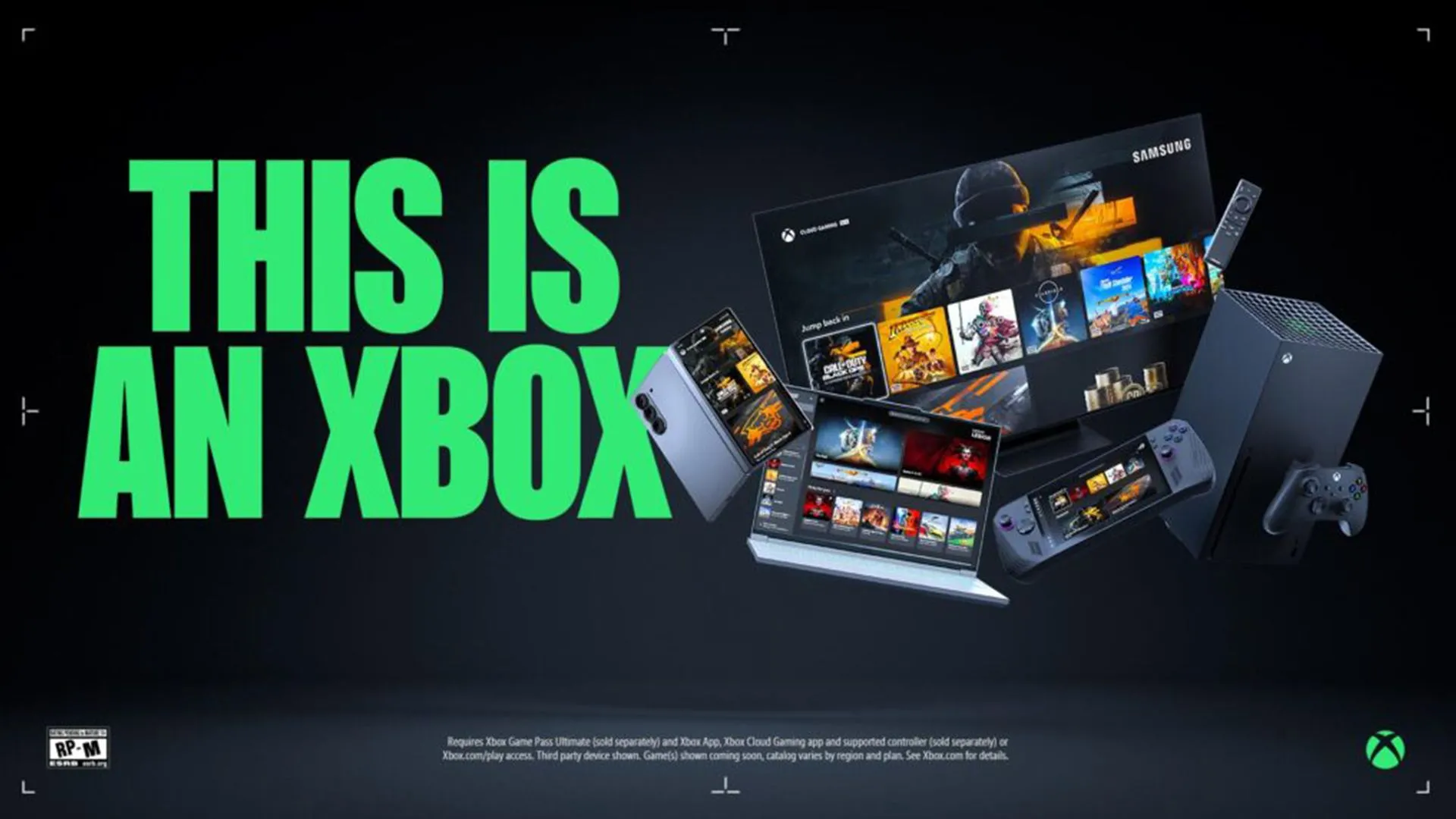 Giao diện hệ thống Xbox với các ứng dụng giải trí và phim