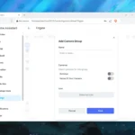 Giao diện Home Assistant với Add-on Frigate, minh họa khả năng tùy biến và mở rộng