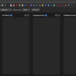 Giao diện Kanban của Tasks.md, hiển thị các thẻ tác vụ và cột quản lý công việc linh hoạt