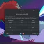 Giao diện KDE Plasma mặc định trên bản phân phối CachyOS, thể hiện tính linh hoạt của Linux.