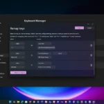 Giao diện Keyboard Manager của PowerToys hiển thị cách remapping phím để tạo shortcut tùy chỉnh