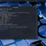 Giao diện Nmap đang thực hiện quét mạng hiển thị các cổng mở và dịch vụ trên các thiết bị
