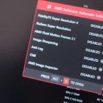 Giao diện pop-up của AMD Radeon Software hiển thị FSR 4 được bật