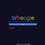Giao diện tìm kiếm của Whoogle: Sạch sẽ, không quảng cáo và tập trung vào quyền riêng tư.