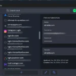 Giao diện ứng dụng Bitwarden miễn phí trên Windows, hiển thị khả năng quản lý mật khẩu