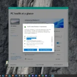 Giao diện ứng dụng PC Health Check đang kiểm tra khả năng tương thích của máy tính với Windows 11