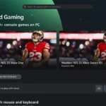 Giao diện ứng dụng Xbox trên Windows 11 hiển thị các trò chơi hỗ trợ chơi game đám mây với dịch vụ Xbox Cloud Gaming