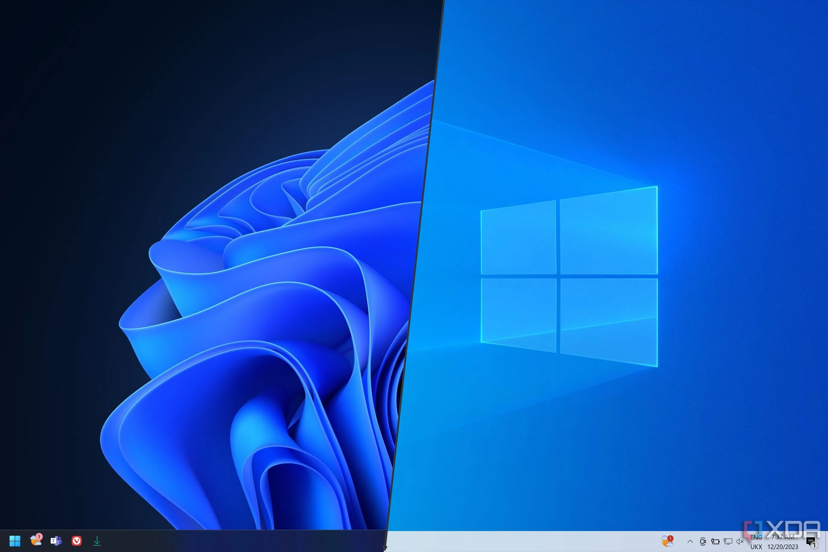 Giao diện Windows 11 và Windows 10, minh họa sự thay đổi tính năng trên các hệ điều hành của Microsoft