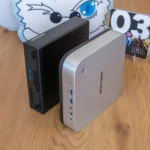 Hai máy tính Mini-PC Minisforum AI X1 Pro và MS-A1 thể hiện thiết kế nhỏ gọn, lý tưởng cho home lab