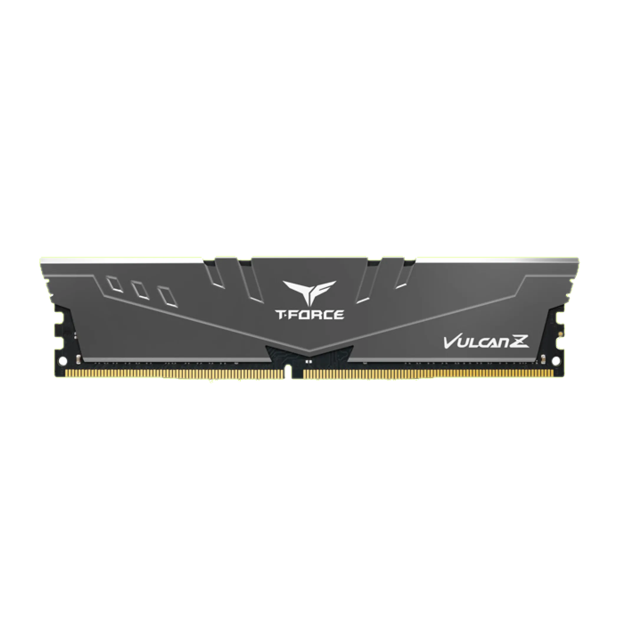 Hai thanh RAM Teamgroup T-Force Vulcan Z DDR4 với tản nhiệt màu đỏ, cung cấp hiệu suất đáng tin cậy cho PC chơi game phổ thông.