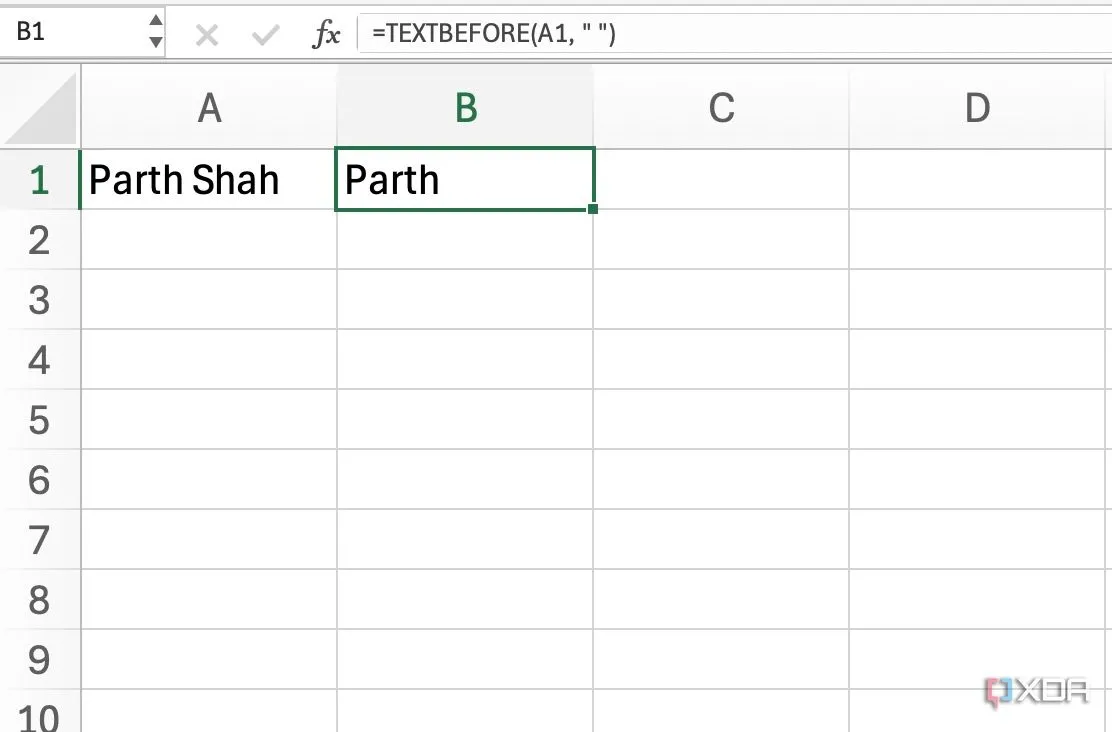 Hàm TEXTBEFORE và TEXTAFTER giúp trích xuất các phần văn bản cụ thể từ chuỗi ký tự trong Excel