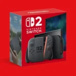 Hệ máy Nintendo Switch 2 nguyên hộp cho thấy kích thước tổng thể